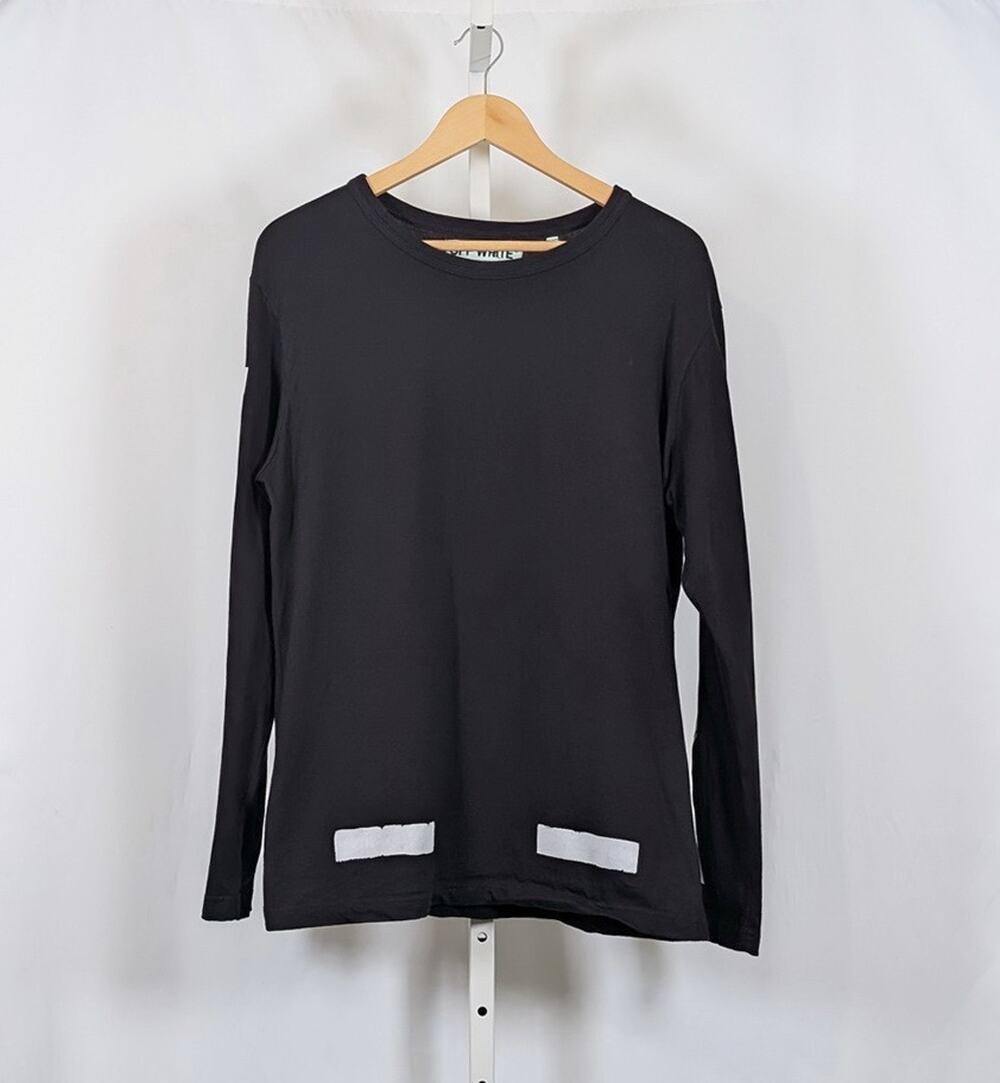 Off White Virgil Abloh Shirt Seeing Things Long Sleeve Tee Men's Size L